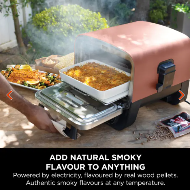 Thumbnail: Ninja Woodfire Electric Outdoor Oven, Artisan Pizza Maker and BBQ Smoker