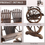 Thumbnail: Fir Logs Love Seats with Wheel-Shaped Armrests, Large Load-Bearing Chair