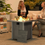 Thumbnail: Gas Fire Pit Table, with Cover - Dark Grey