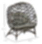 Thumbnail: 2 Seater Egg Chair Outdoor, Folding Weave Garden Furniture Chair with Cushion, C