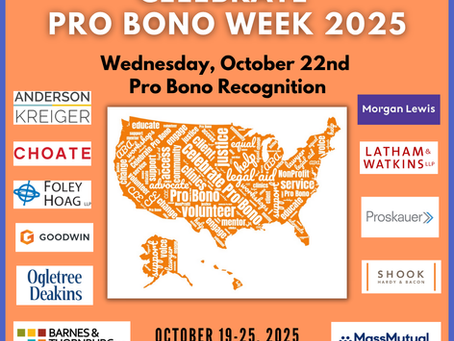 Celebrate Pro Bono Week 2025 - Wednesday Oct. 22 Recognition