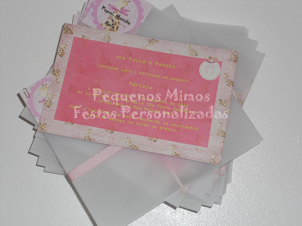 Convite Batizado