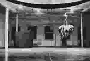 Babette Mangolte, "Sylvia Whitman 'Sling Shot' at Idea Warehouse 1975", 1975. B&W Vintage Silver Gelatin print, 11 x 14 inches. ©Babette Mangolte