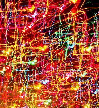 Multicolor Laser Light Art