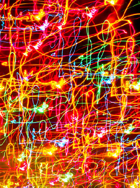 Multicolor Laser Light Art