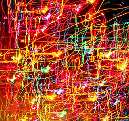 Multicolor-Laser-Licht-Kunst