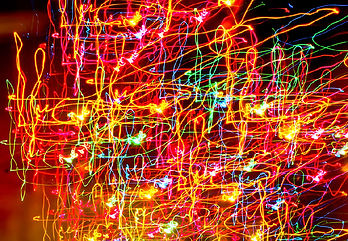 Multicolor Laser Light Art