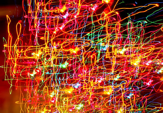 Multicolor Laser Light Art