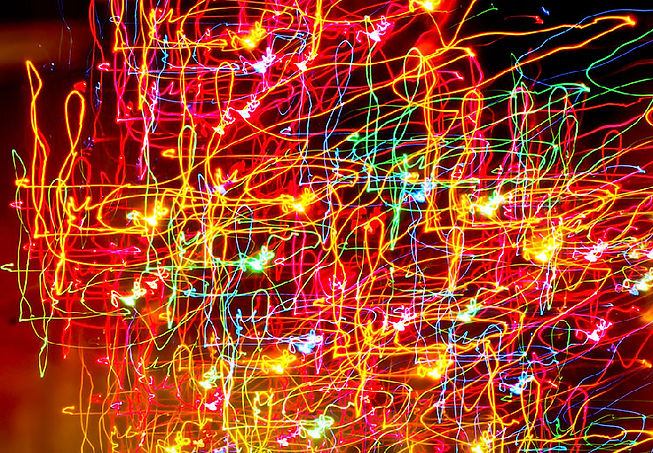 Multicolor Laser Light Art