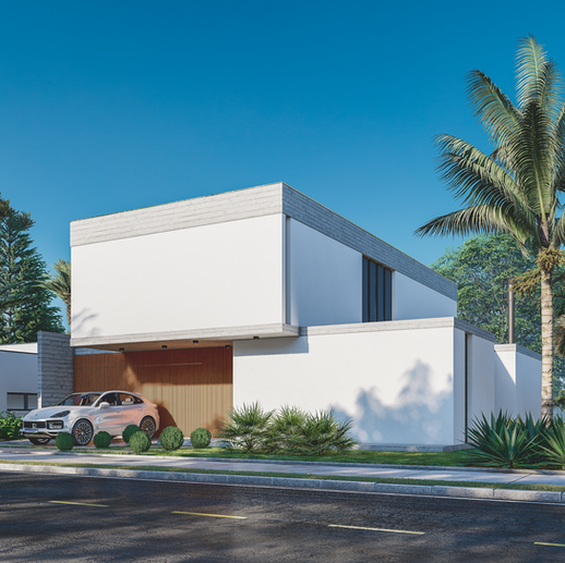 Planta de geometria quadrangular,
 configurando uma composição de volumes simples articulados.
Arquitetos em Torres RS | Müller Arquitetura.