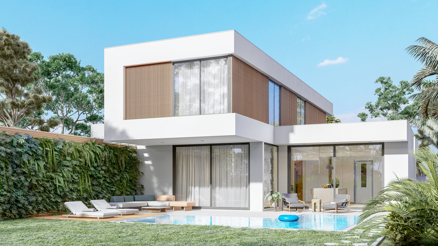 As aberturas da parte social, estão voltadas para o centro do terreno. Arquitetos em Torres RS | Müller Arquitetura.