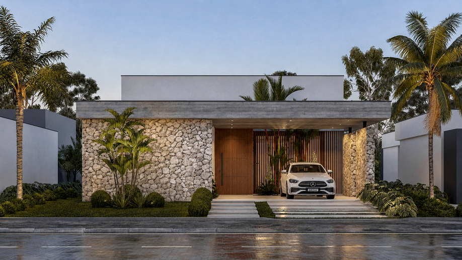 A verdadeira sofisticação, muitas vezes, reside na simplicidade bem elaborada..
Arquitetos em Torres RS | Müller Arquitetura | Casa moderna.