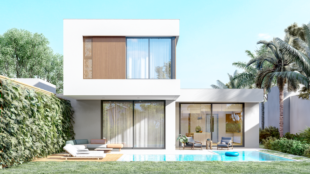 Casa moderna, aberta e com espaços integrados. 
Arquitetos em Torres RS | Müller Arquitetura.