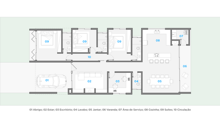 Planta baixa | Planta de casas | Casa em Torres | Arquitetos em Torres RS | Müller Arquitetura | 