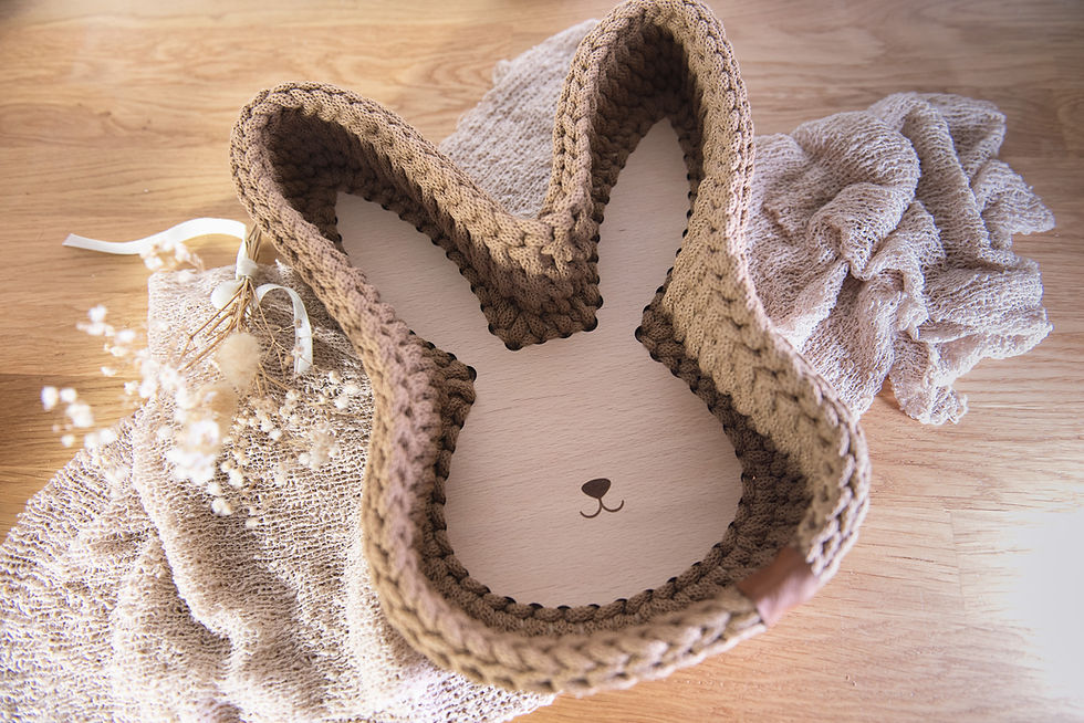 Miniaturbild: Häkelboden "Osterhase" - zwei Größe