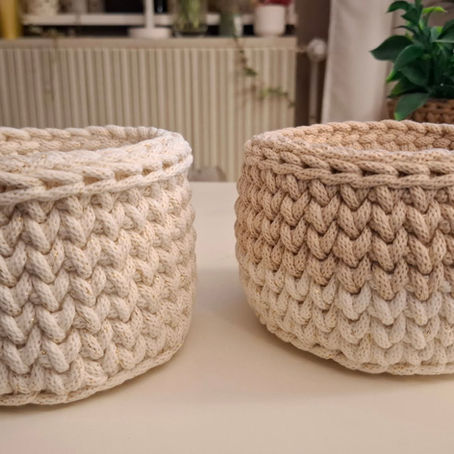Bauchige Körbchen häkeln!