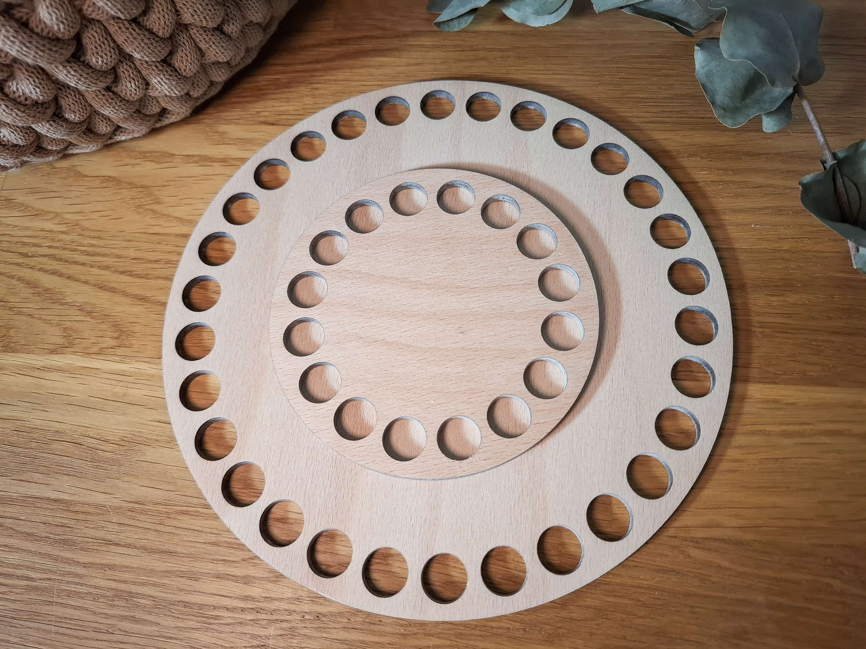 Häkelboden rund von 15 bis 30cm für 9mm-Garn