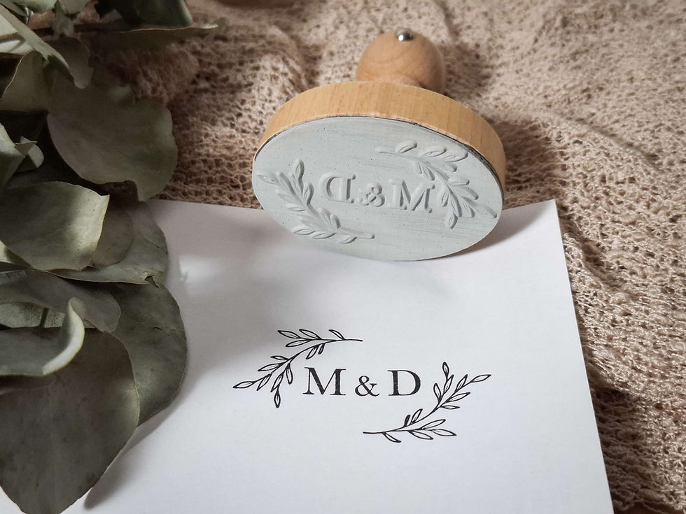 Miniaturbild: Hochzeits-Stempel "Initial" oval