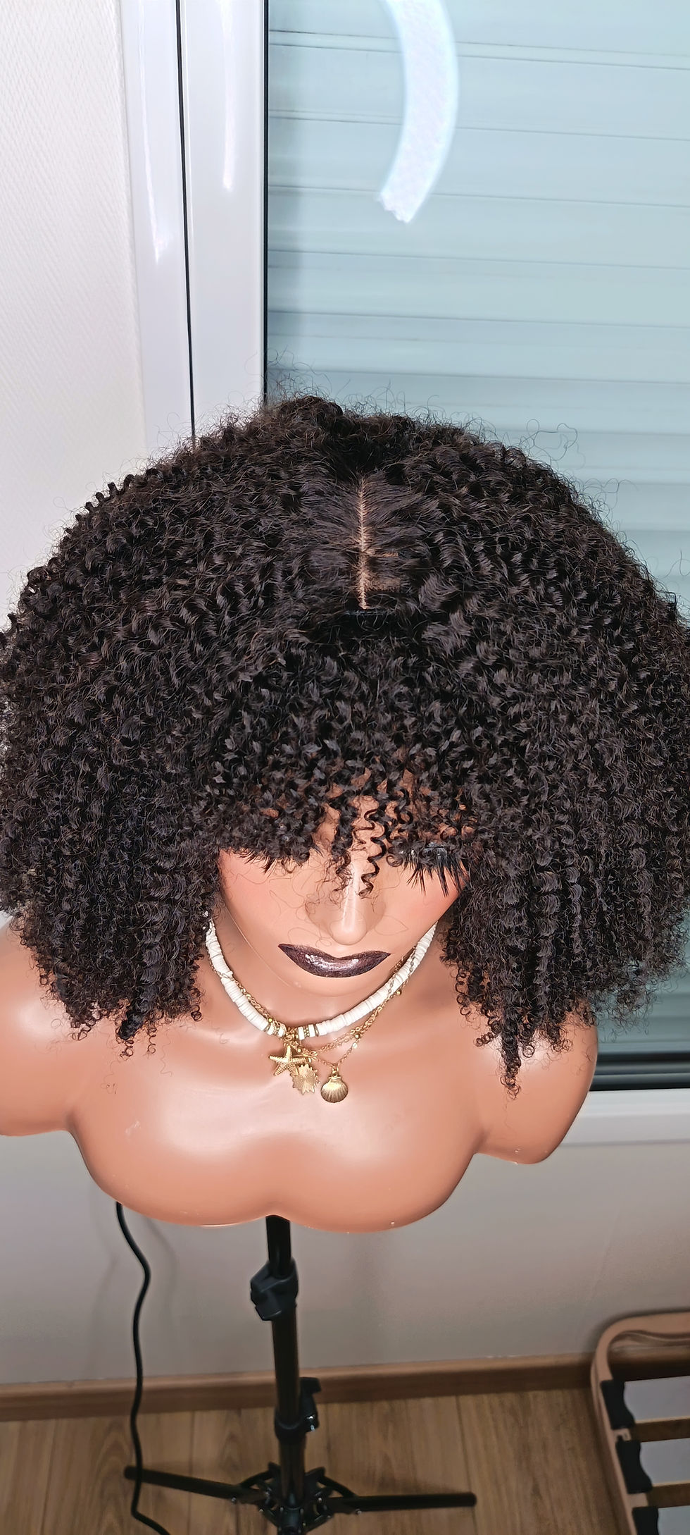 Miniature : Perruque afro Kinky curly frange 