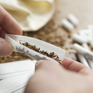 Weed rolled up