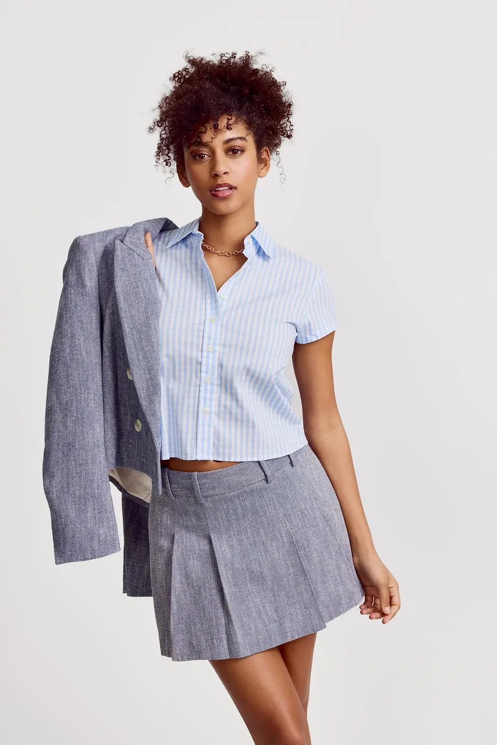 Thumbnail: The Shirt | The Boxy Short Sleeve Cropped Shirt