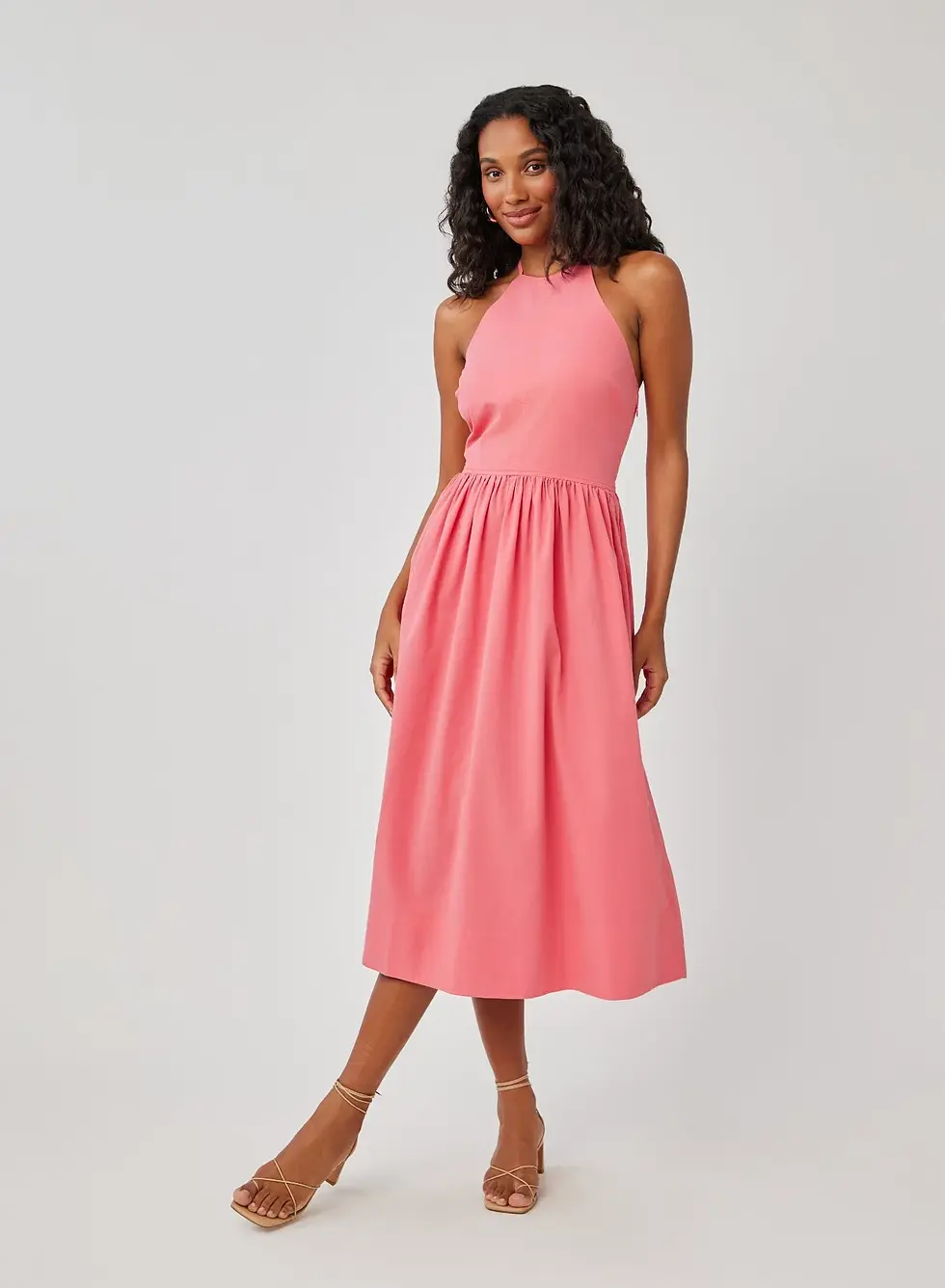 Bella Dahl | Fitted Midi Halter Dress