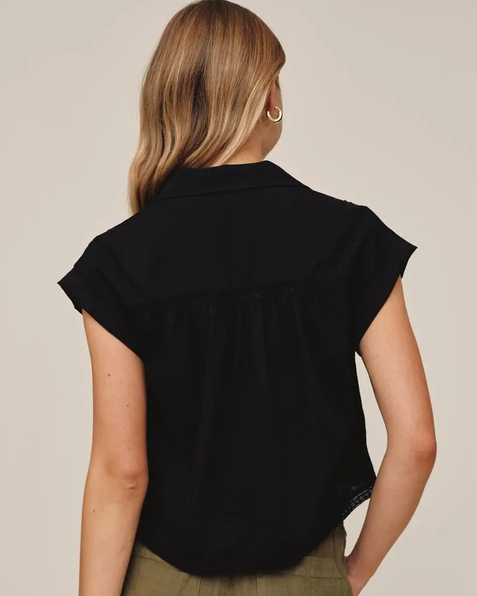 Thumbnail: Bella Dahl | Cap Sleeve Trimmed Shirt