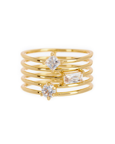Luv AJ | Triple Stone Stack Ring | Shop Smith & Main