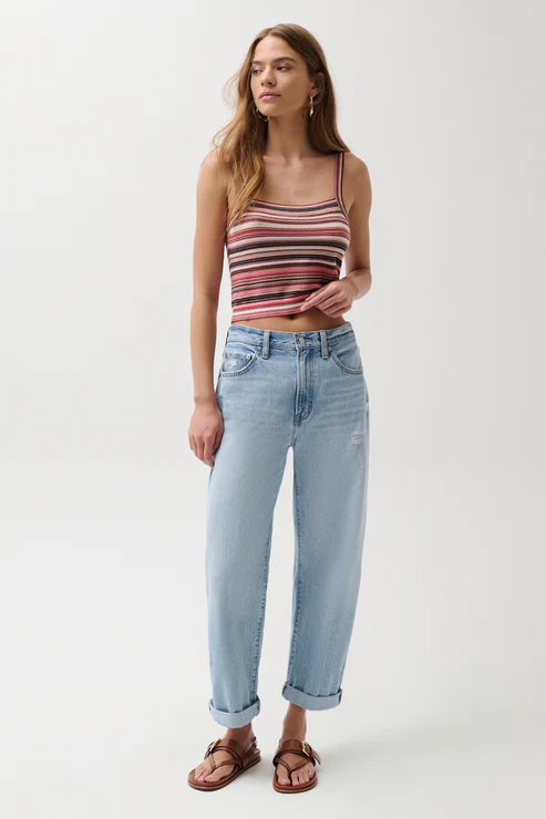 Pistola | Donny Rolled Hemmed Boyfriend Jean