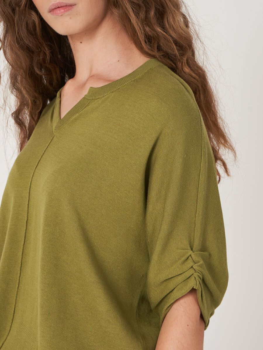 Thumbnail: Repeat Cashmere | Short Sleeve V Neck Sweater