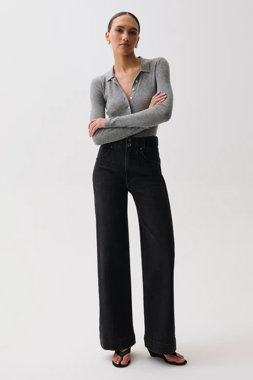 Pistola | Lana High Rise Wide Leg Jean