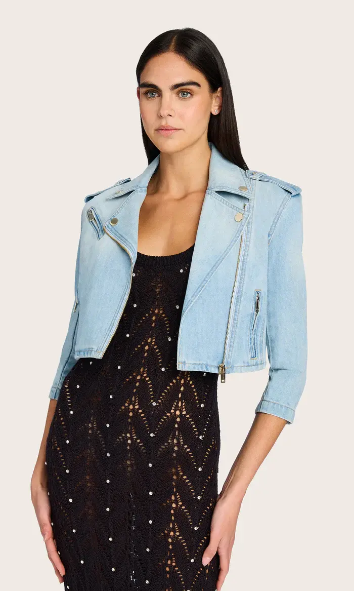 Thumbnail: Generation Love | Crawford Denim Moto Jacket