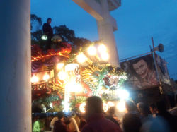 唐津くんち　朝山