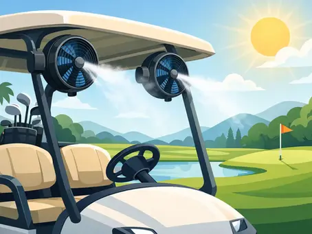 Misting Fans for Golf Carts That Beat the Heat