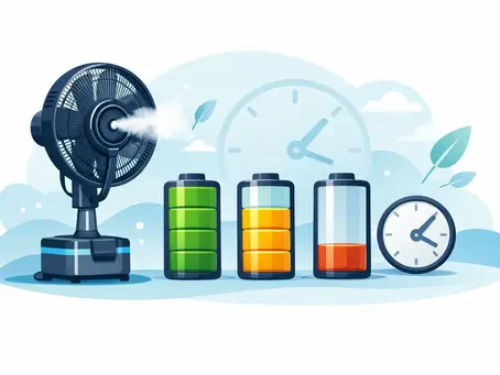 How Long Does a Misting Fan Battery Last?