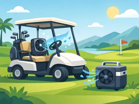 Portable Golf Cart Cooling System Guide
