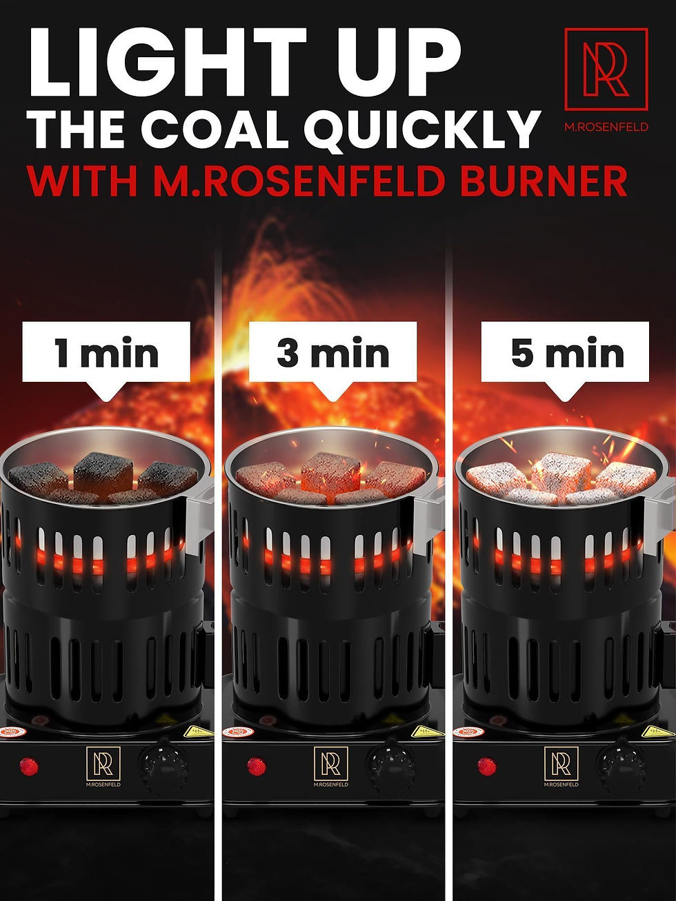 Thumbnail: Premium Hookah Coal Burner Black Burner for Hookah 800W FIRE Tower