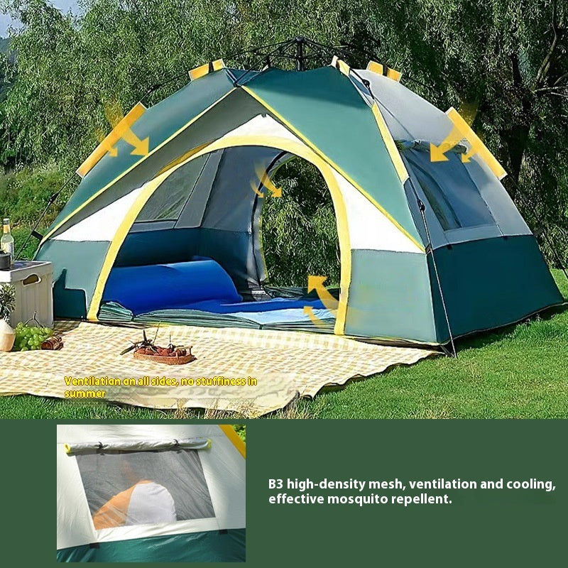 Thumbnail: Tent Outdoor Camping 3-4 People Automatic Quickly Open
