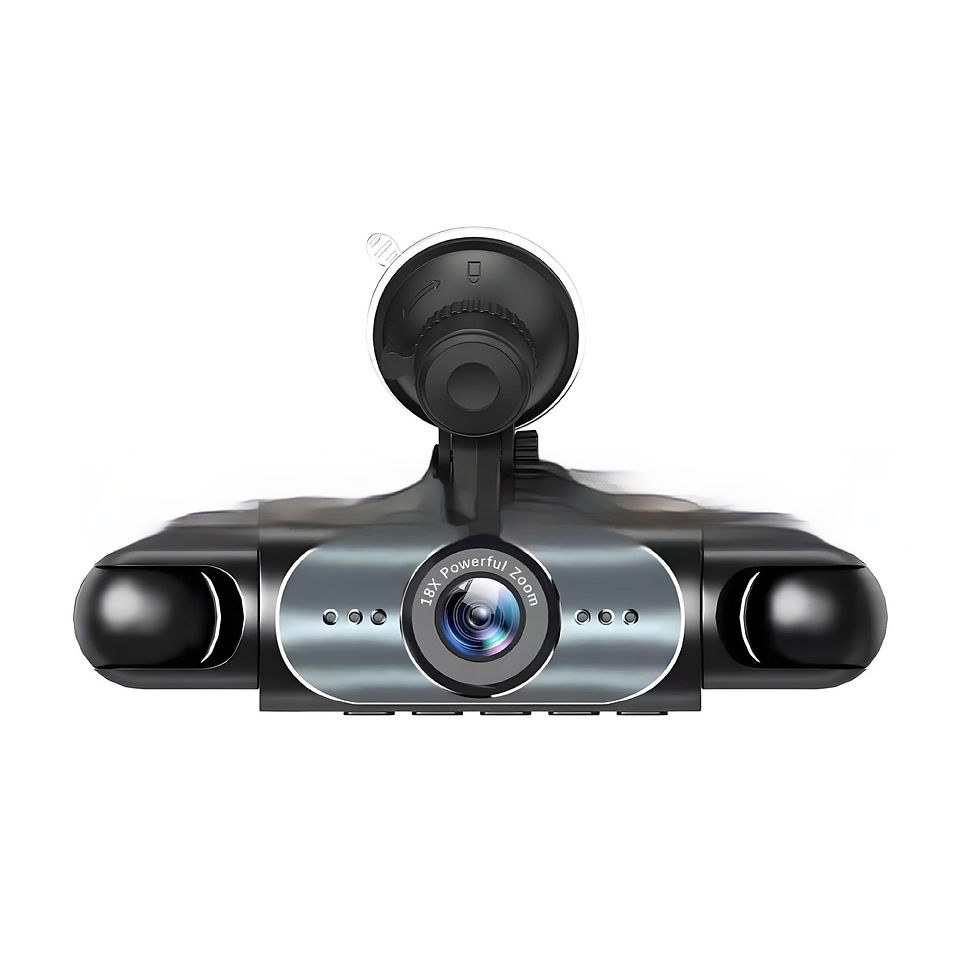 Thumbnail: Four-lens HD Surveillance Dash Cam with Rearview