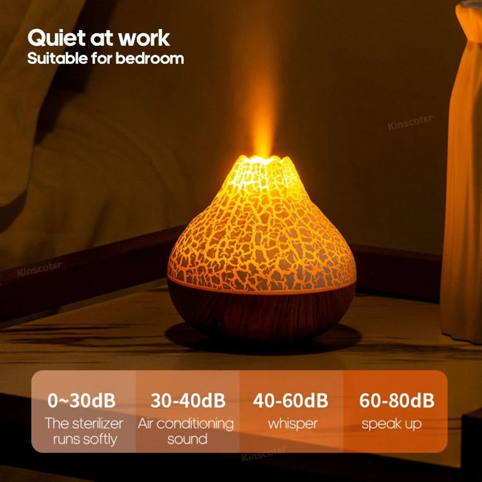 Thumbnail: Volcano Black Crackle LED Aromatherapy Diffuser