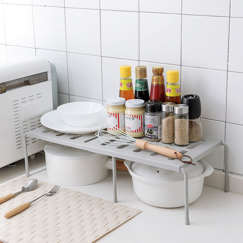 Thumbnail: LiGo Adjustable Storage Rack for Kitchen Organization