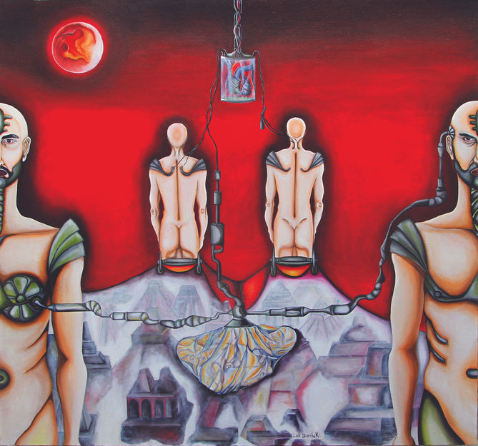 TEITITLAN by Lali Daniluk. Modern Surrealist Art