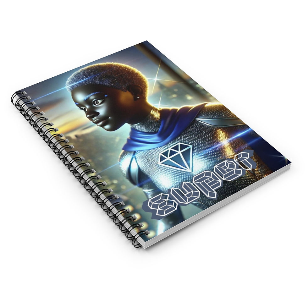 Thumbnail: Diamond Super Hero Spiral Notebook - Ruled Line