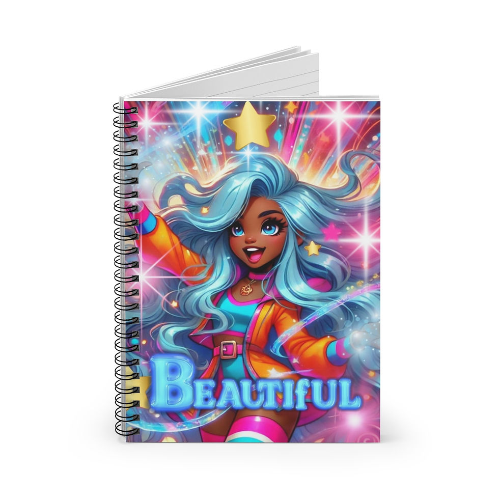 Thumbnail: Beautiful Spiral Notebook - Ruled Line
