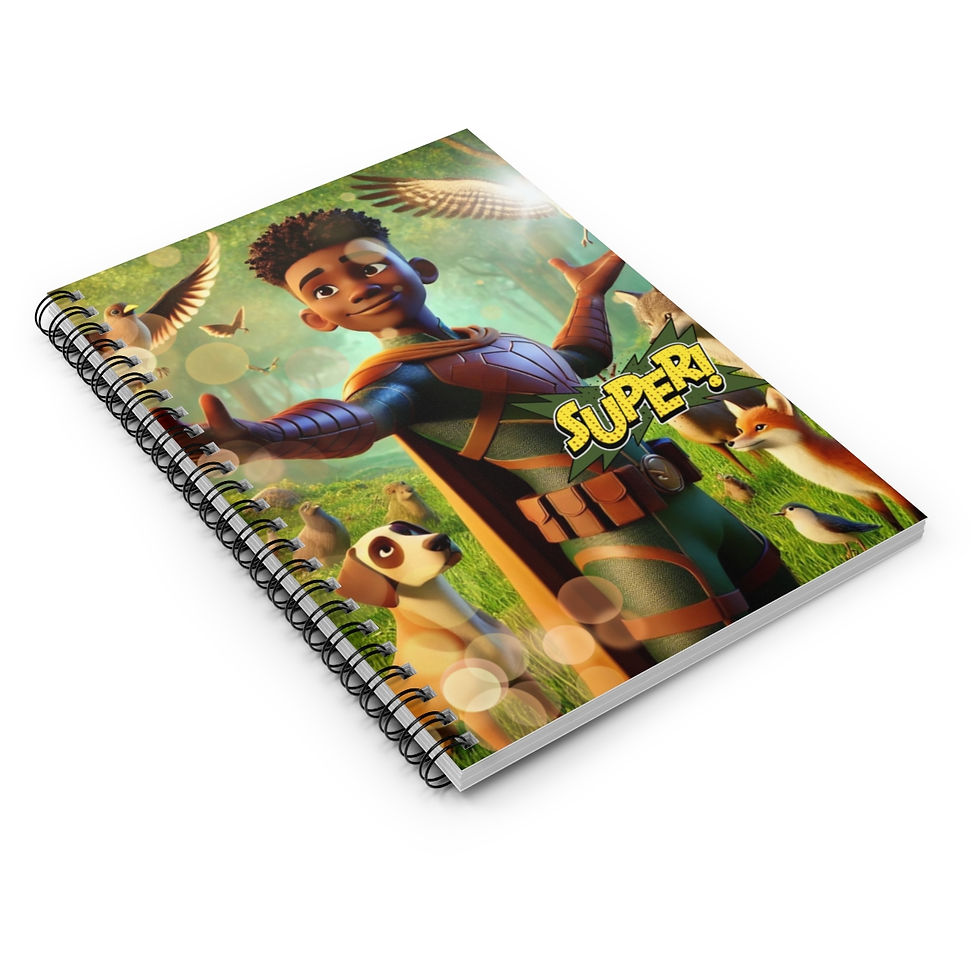 Thumbnail: Zoolingualism Boy Spiral Notebook - Ruled Line