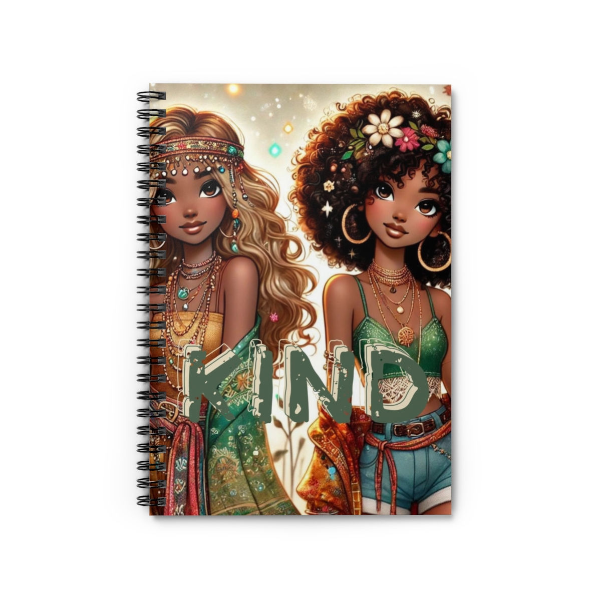 Boho Kind Spiral Notebook - Ruled Line