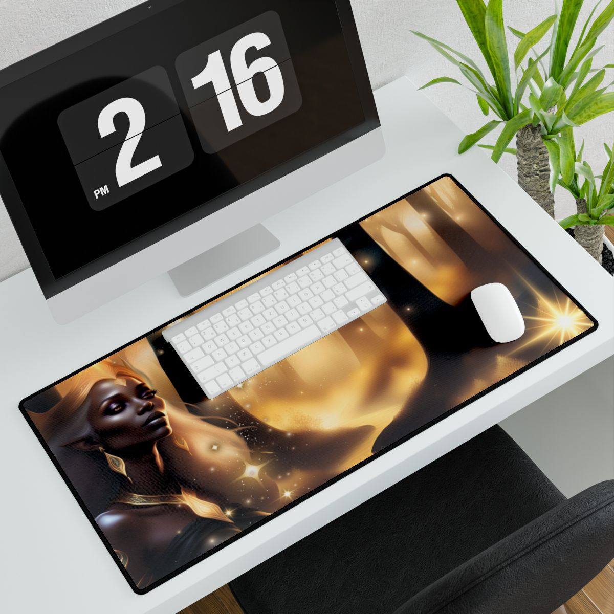 Dark Forrest Gold Fantasy Desk Mats