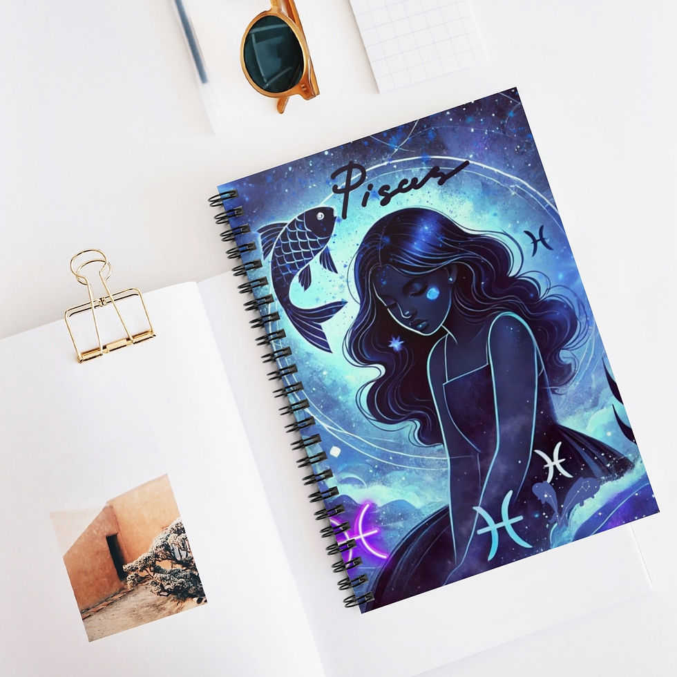 Pisces Spiral Notebook - Ruled Line