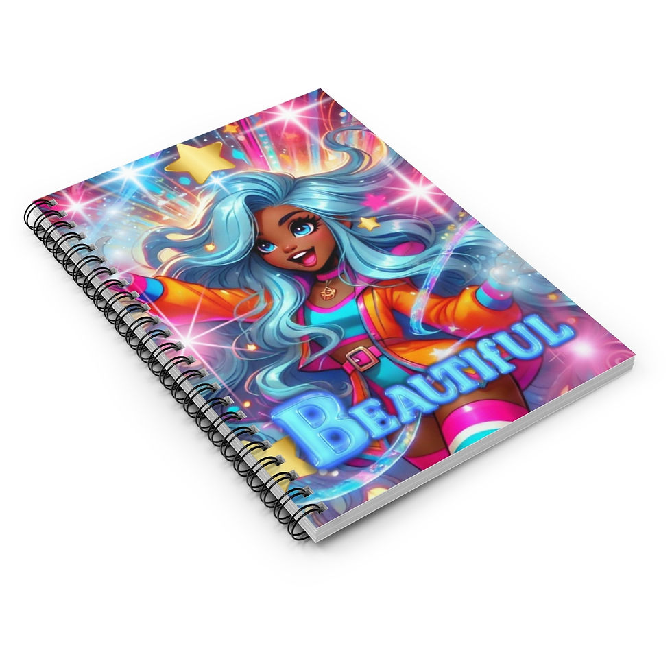 Thumbnail: Beautiful Spiral Notebook - Ruled Line