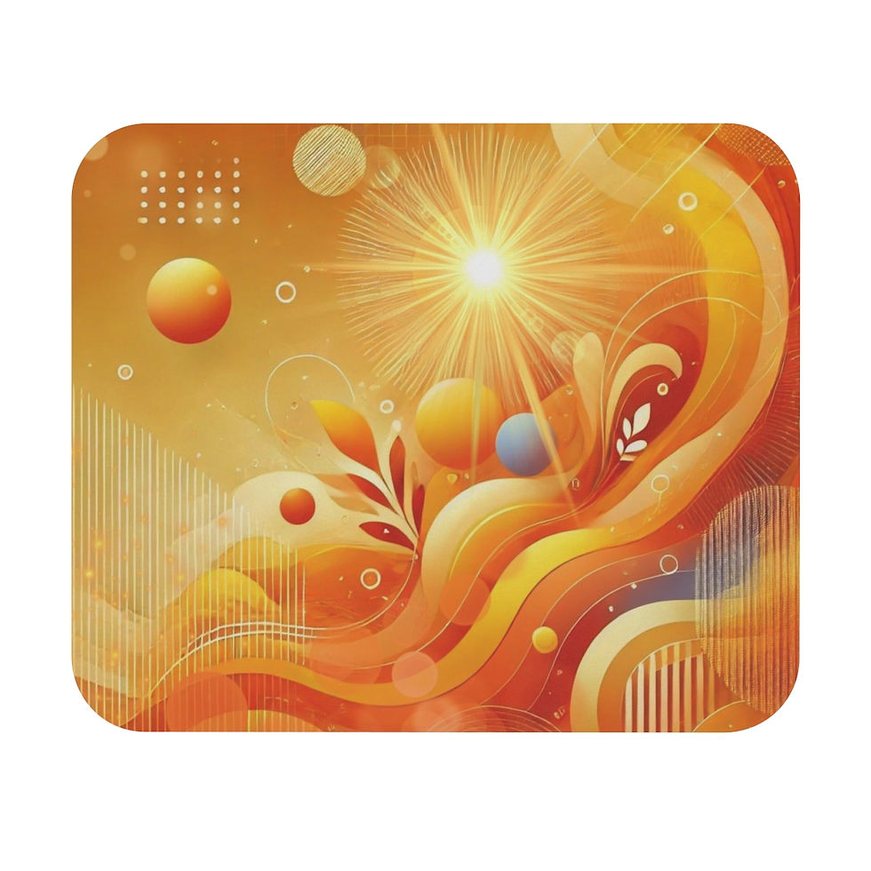 Thumbnail: Orange Sun Mouse Pad (Rectangle)